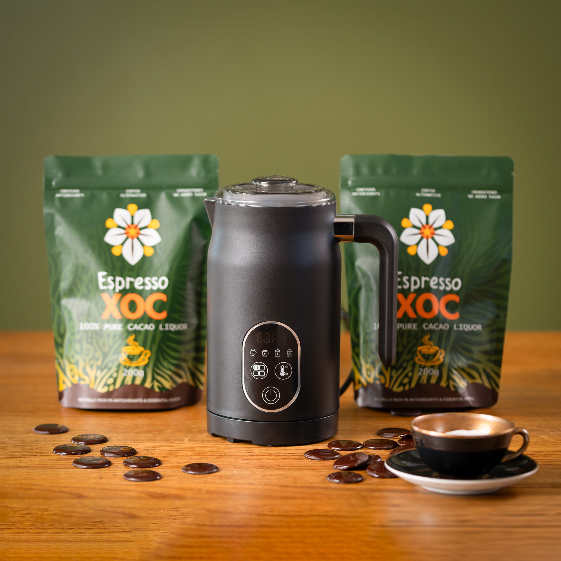 Brewer Kit 2×200 g cacao + cacao brewer | Espresso-XOC